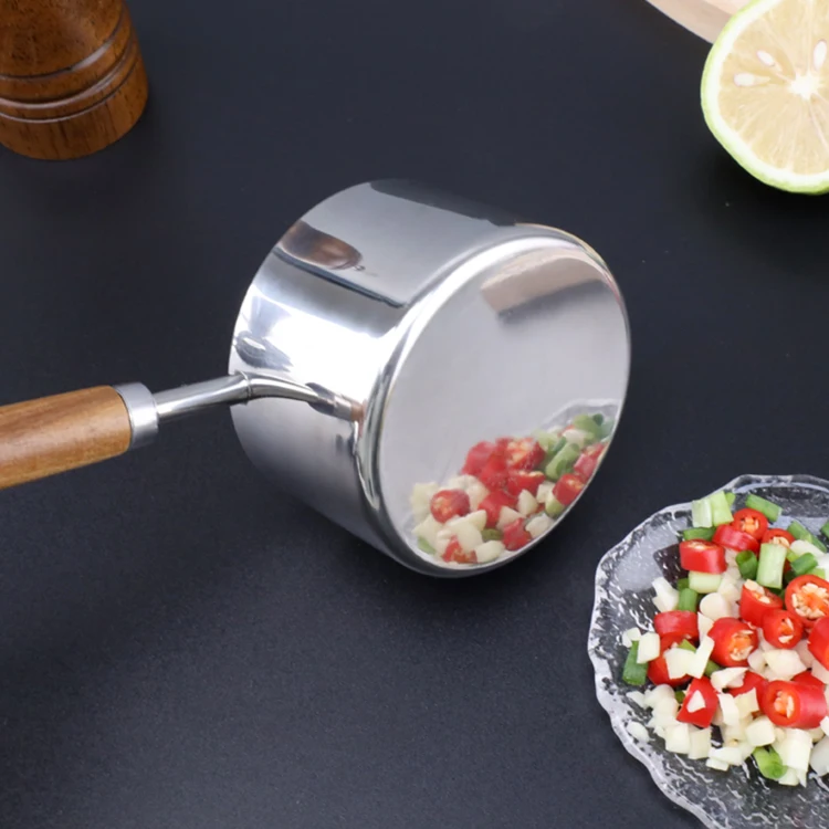 Luxury kitchen coffee scoop stainless steel measuring spoon wholesale wood handle measuring cups and spoons set