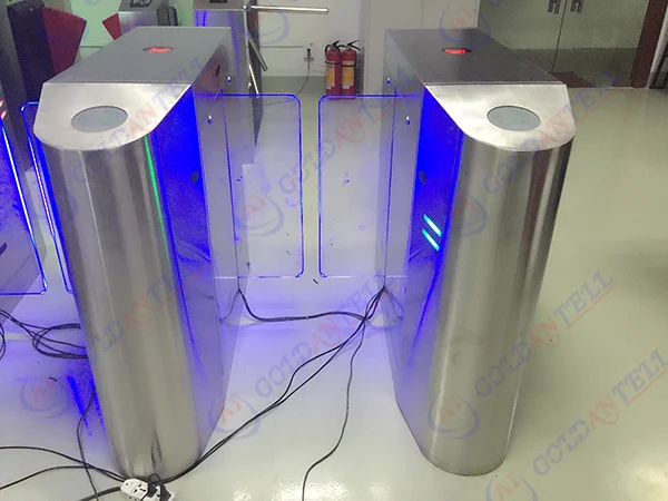CE approved access control gate turnstile flap barrier