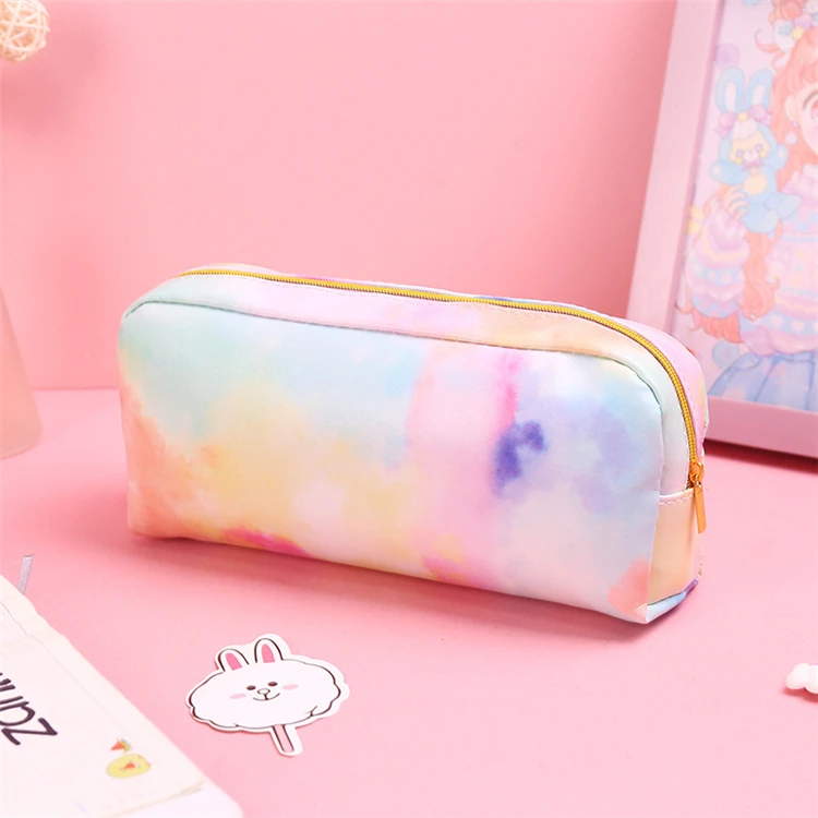 zipper unique promotional pvc holographic pencil case for kids