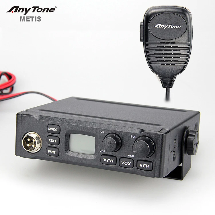 ANYTONE METIS 27mHz AM FM portable Radio  4W/8W/15W CB Radio Walkie talkie 80 Channel VOX Long range two way radio