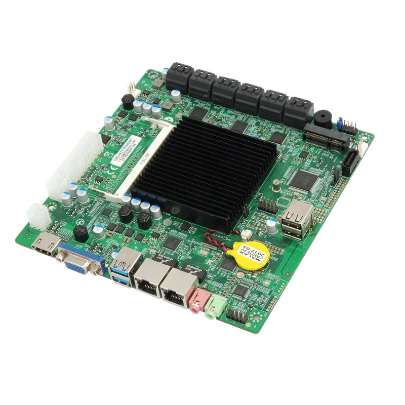  Материнская плата IPFS 4-13 SATA для компьютера системная NAS Intel J1900 Двойная сеть Промышленная материнская mini-atx 17*17