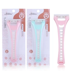 Lameila Private Label Shaving Knife With Non Slip Handle Triple Blade Shaving Razors Womens Private Label Shave For Men A0929