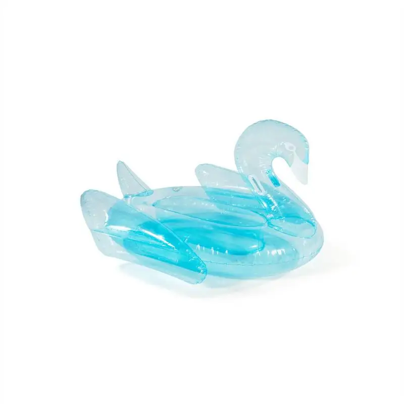 Blue Inflatable Aqua Swan Pool Float Rider for Summer Parties inflatable pool float adults