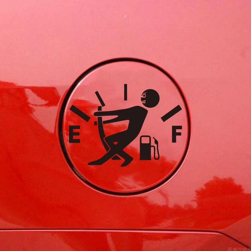 High quality Car Stickers High Gas Guzzler Auto Decoration Decals Angry Boys Adjusting Fuel Gauge Fuel Gauge Empty Stickers
