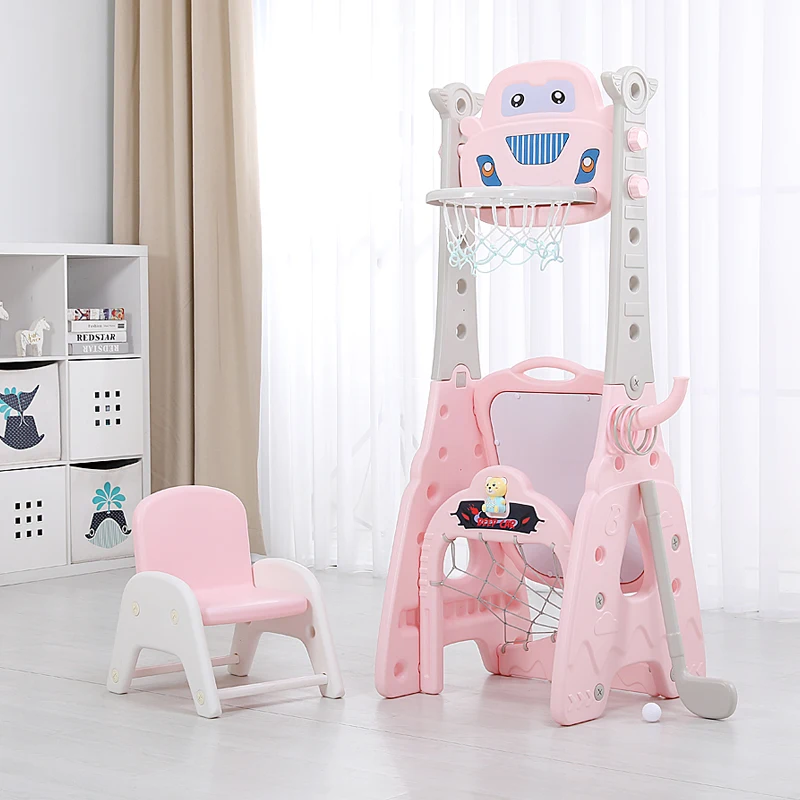 8  In 1 Guitar Mode Adjustable Height Multifunction Basketball Stand And Desk Portable For Kids