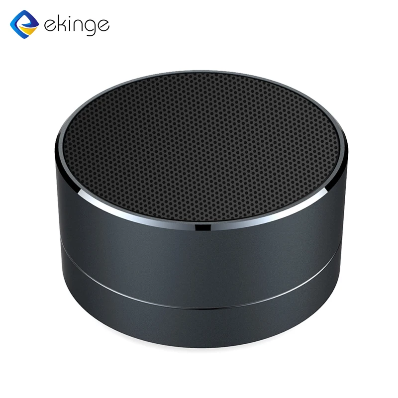 2021 Promotional Outdoor Portable Metal Round Waterproof  Wireless Speaker With TF Card