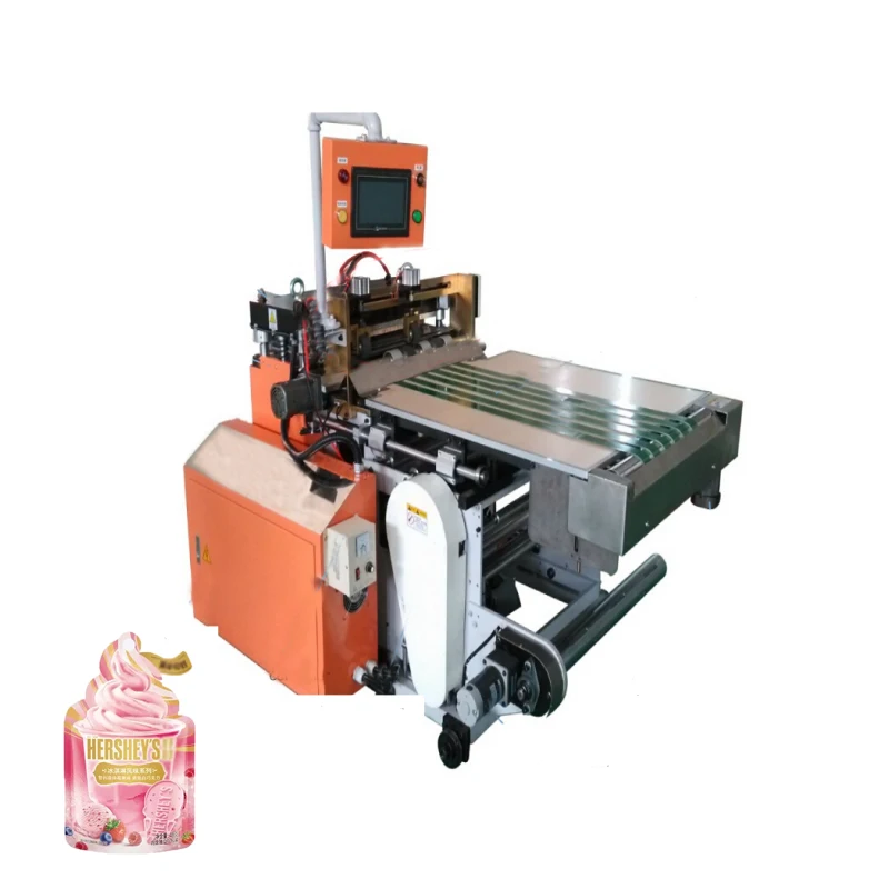 Chinese manufacturers  High Speed Automatic Die Cutting Machine for Shaped Plastic Bag with mylar bags