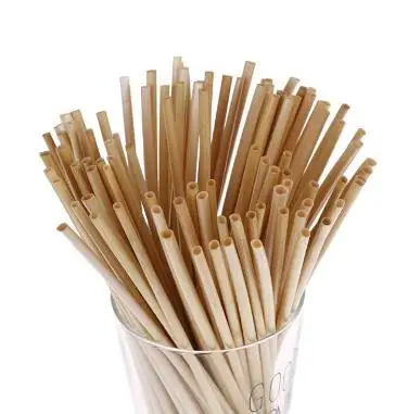 Slim eco friendly factory directly wheat straw disposable drinking straw biodegradable