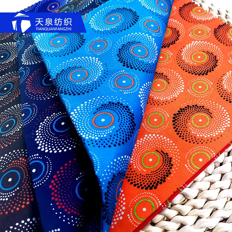 Hot selling little flower design printed microfiber fabric