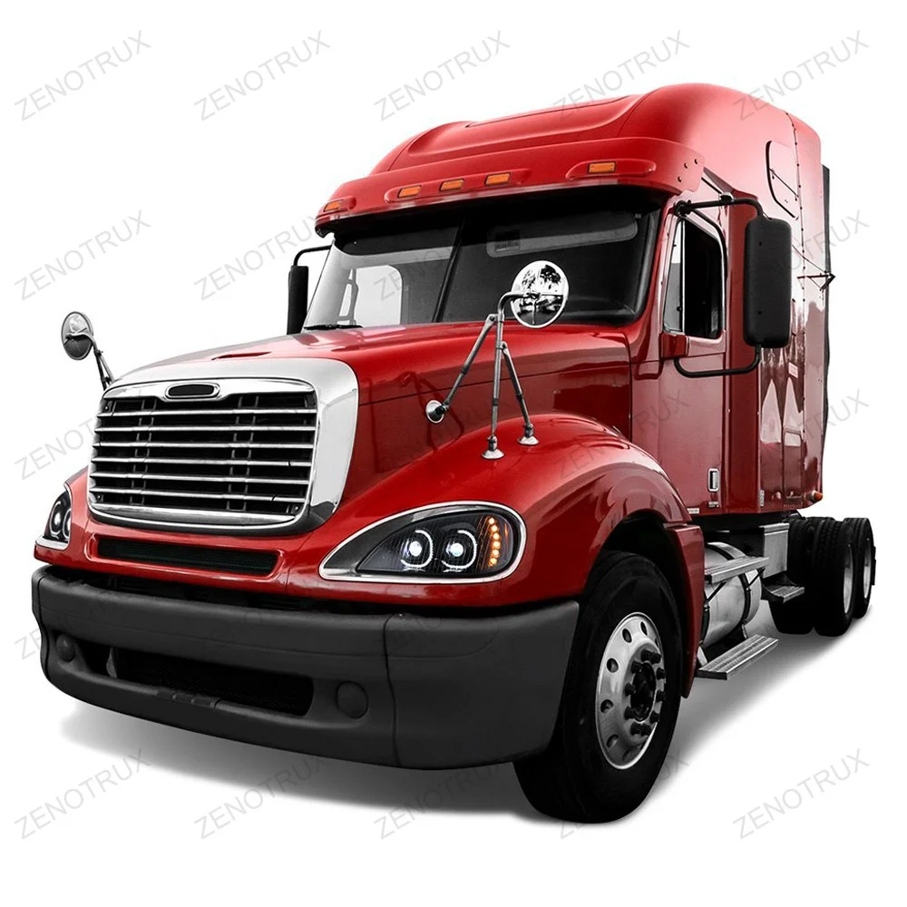 Black LED Headlight For Freightliner Columbia 1996-2015