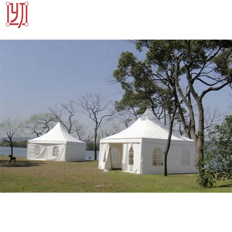 Beautiful aluminum frame 5x5m 8x8m 10x10m white luxury party pagoda tent for outdoors wedding marquee