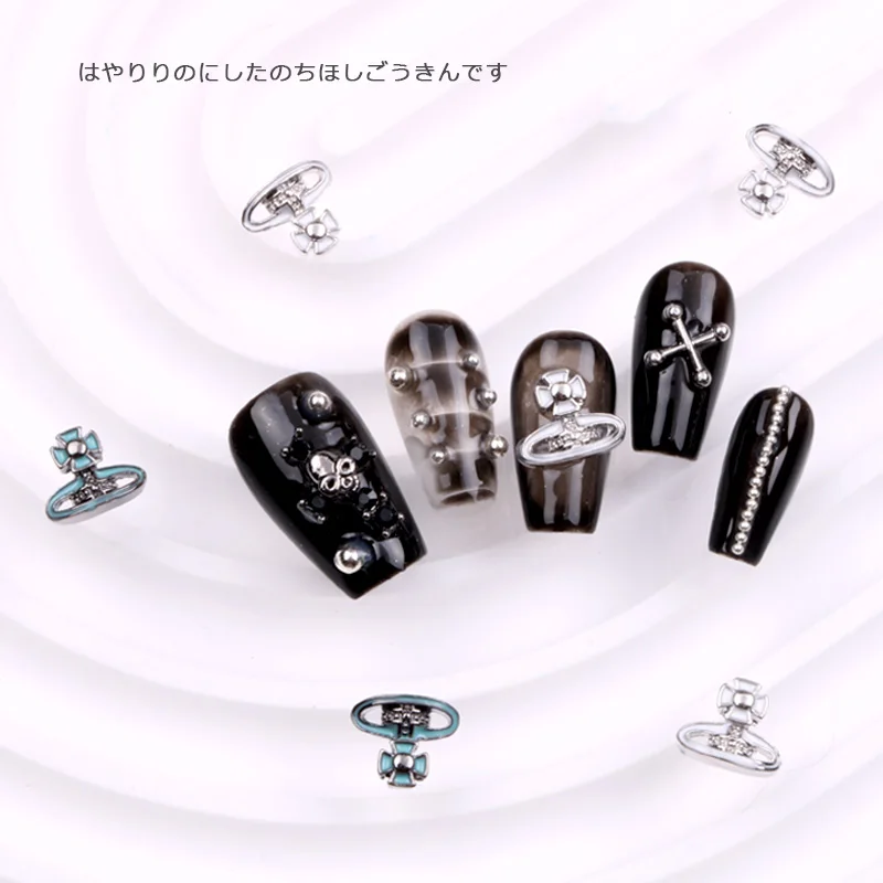 TSZS роскошная планета Сатурн красочные 3D прелести для дизайна ногтей Корея Y2K металлический сплав маникюрный салон