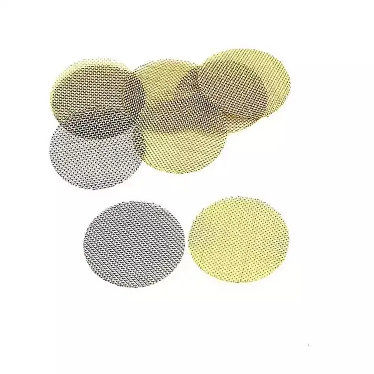 Hot Sale 60 Mesh Ss Brass And Titanium Smoking Pipe Screen
