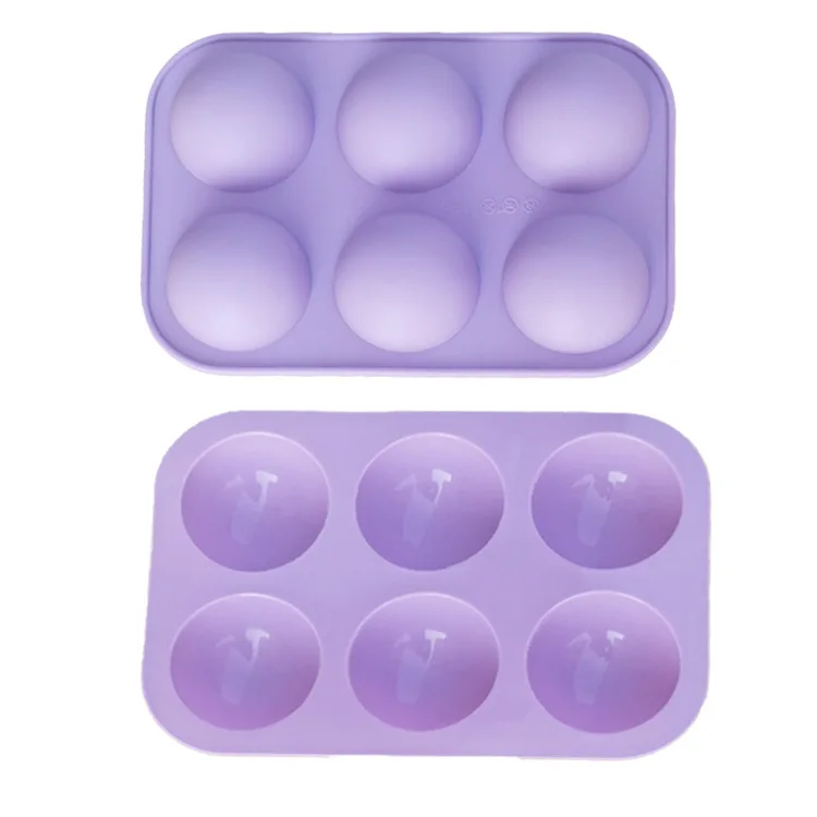 Half Sphere Silicone Soap Molds Bakeware Cake Decorating Tools Pudding Jelly Chocolate Fondant Mould Ball Biscuit Baking Mould