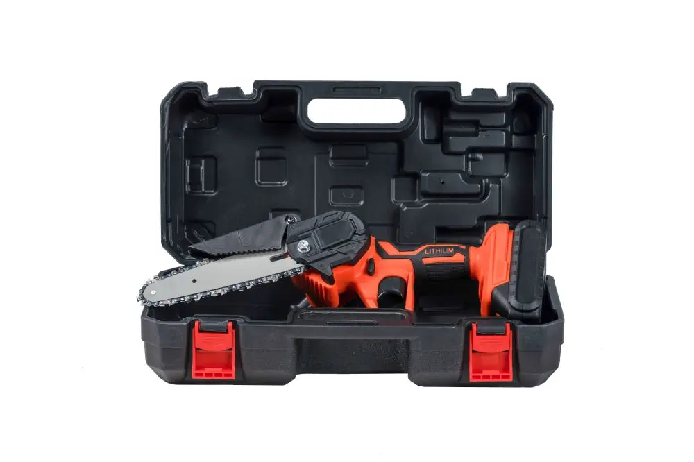 BOLIU 20V Mini Electric Chain Saw One Hand Woodworking Lithium Battery Pruning Chainsaw hand chainsaw