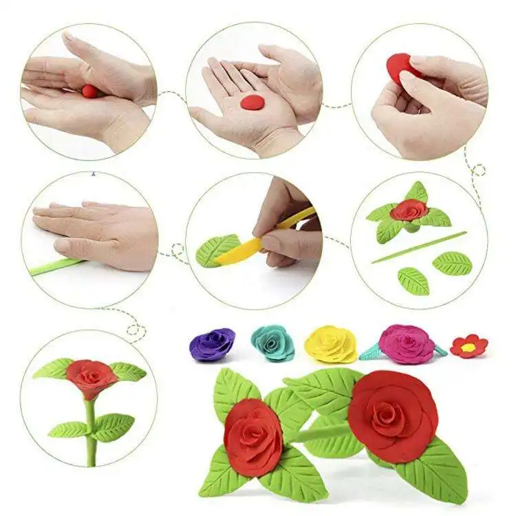 36 Colors Air Dry Foam Clay Plasticine Ultra Super Light Clay For Kids Diy