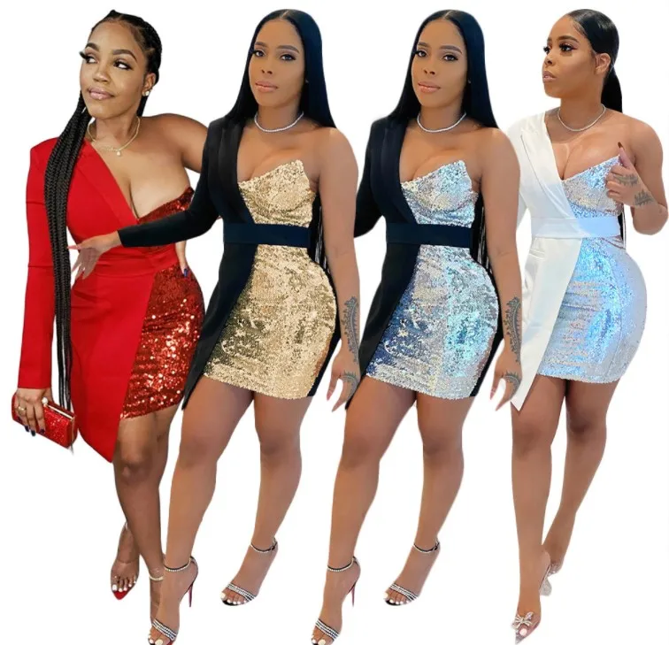 G7034  2021 summer 3colors halter neck cut out night club ruffle bodycon dresses