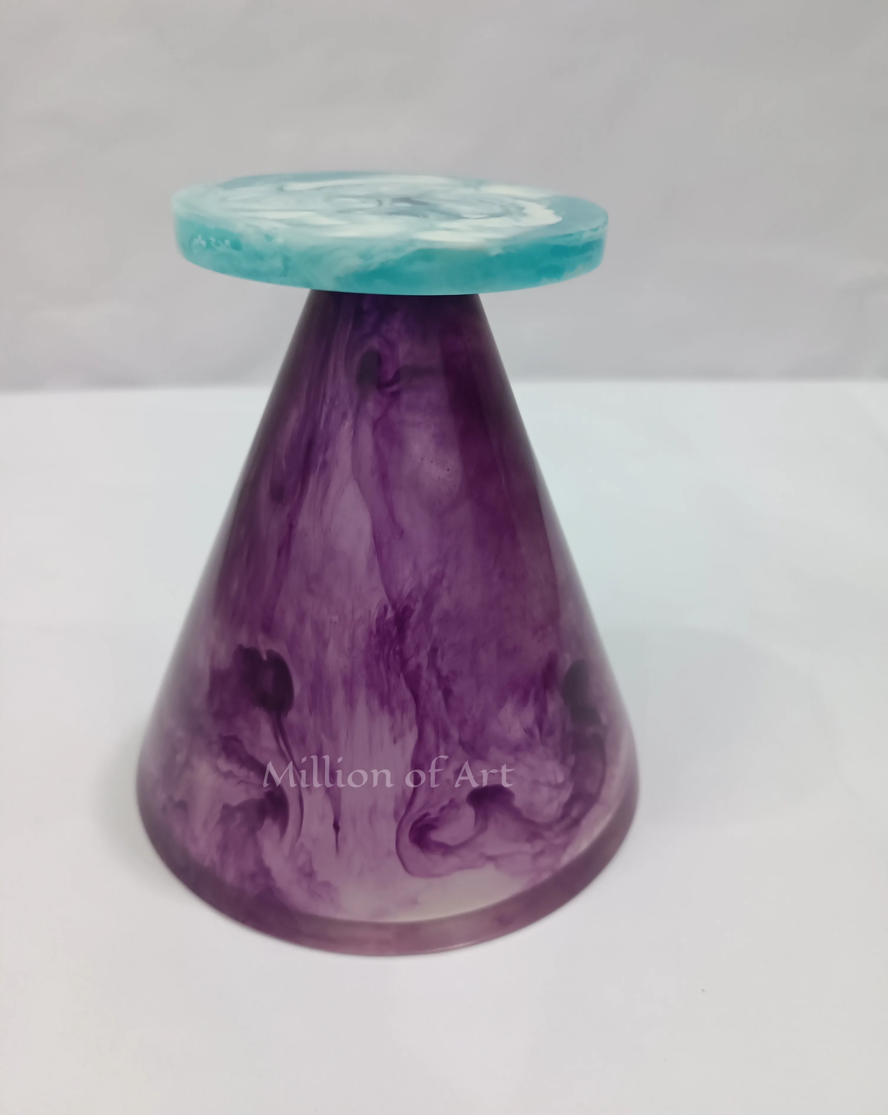 Fashion Creative Flowers Resin Vase Art Crafts Speedy Home Decoration Study Office Dining Table Use Purple Dragon Color