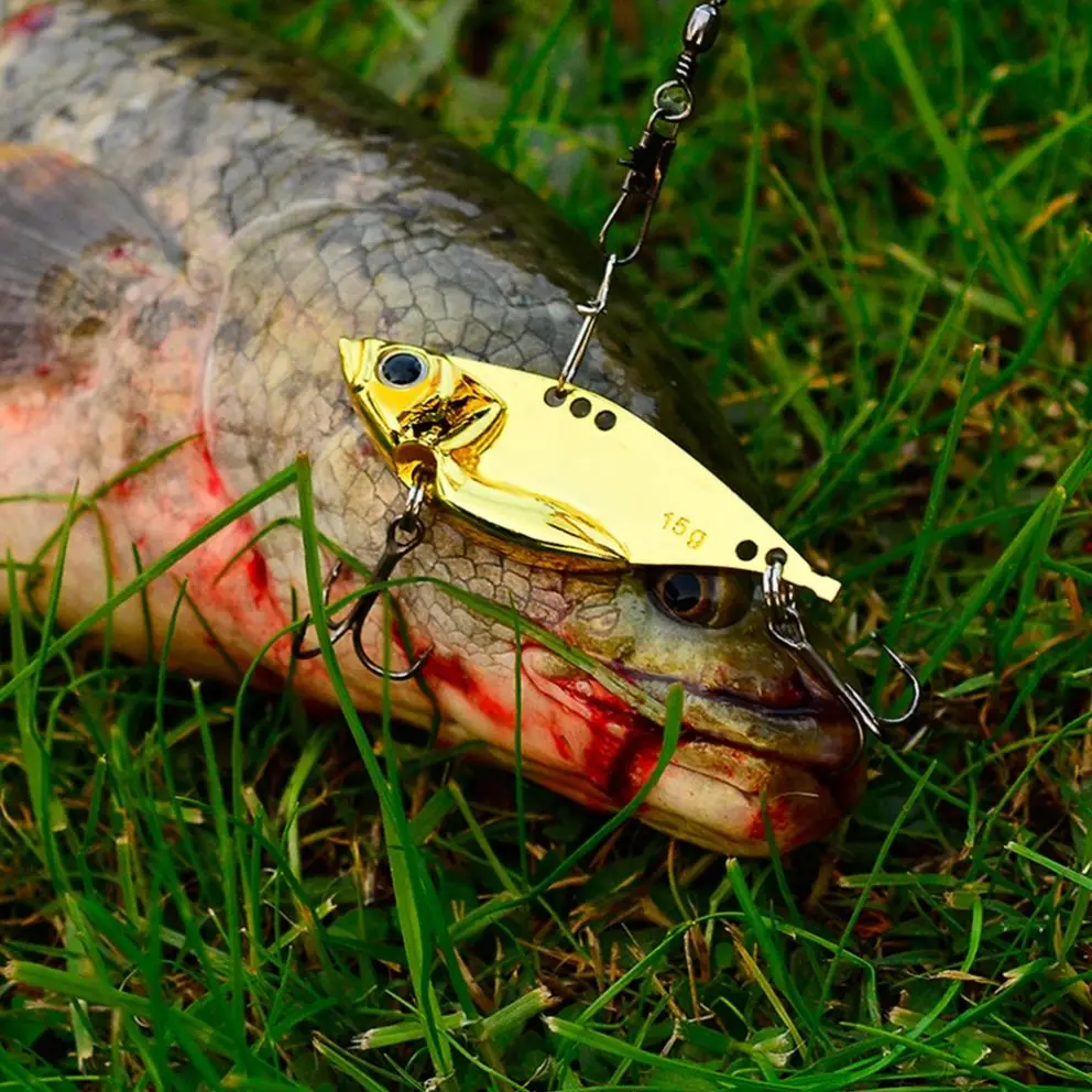 Metal Blade Baits for Bass Fishing Lures Hard Metal VIB Spoons Crankbaits Swimbait for Trout Walleye Crappie Saltwater