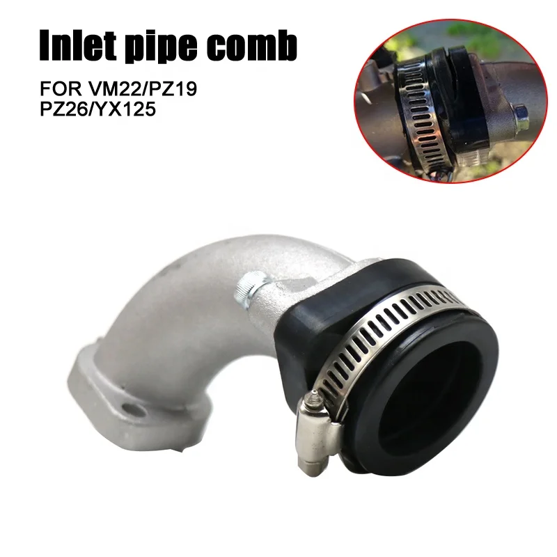 ZSDTRP фиксированное монтажное отверстие Запчасти для мотоциклов топливная система горизонтальная Входная труба двигателя Comp подходит для PZ19 PZ26 VM22 YX125