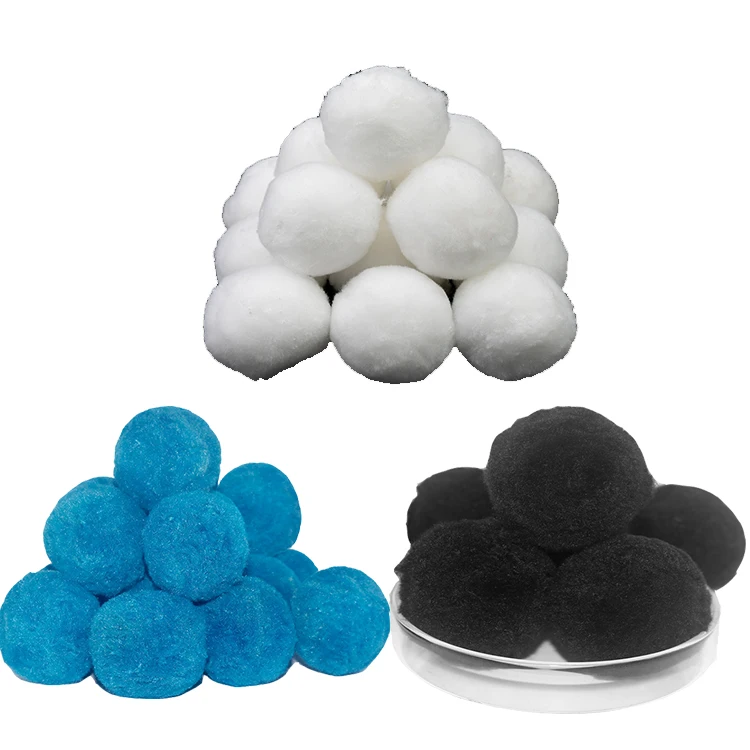 700g Box 30-50mm Modified Fiber Ball Filter Media