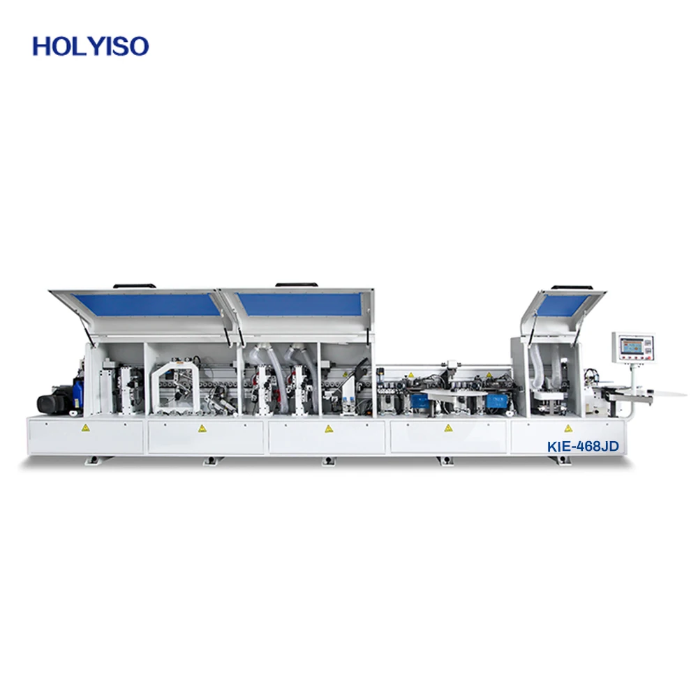 HOLYISO KIE-468JD  China big factory wood furniture making edge banding machine  pvc edgeband making machine