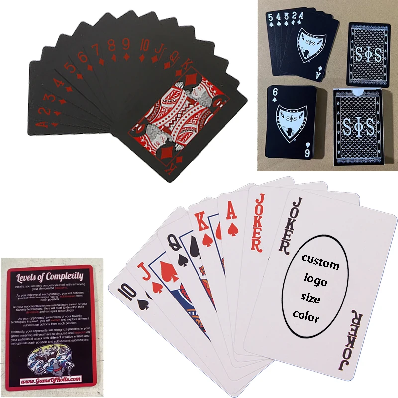 Custom Printing Playing Cards Flash Card Breaking Games Hypothetically Fun An Ice breaker Game custom logo gold black silver pvc