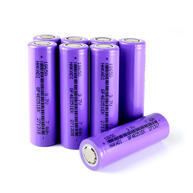 HAKADI 3.7V 2000mah A Grade 18650 Lithium-ion  Rechargeable Batteries for Electric scooters Bike Fans Drones Energy Storage