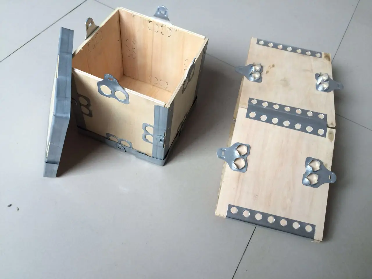Cheap small collapsible plywood packaging box