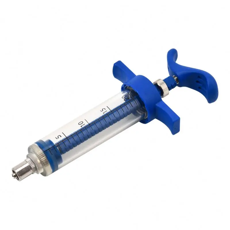 Регулируемый непрерывный ветеринарный шприц 20 мл пластиковые ветеринарные шприцы