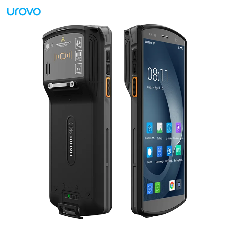 UROVO DT50D handheld pda devices terminal uhf rfid nfc 5.7 Inch Screen  Handheld 4GB RAM 1d/2d Barcode Scanner Mobile Computer