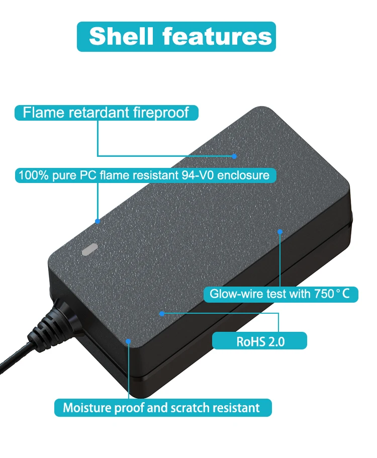 Black Desktop Ac Adaptor 5v 6v 9v 12v 15v 16v 18v 19v 24v 28v 30v Dc Power Supply 1a 2a 3a 4a 5a 6a 8a 10a Ac/dc Adapter
