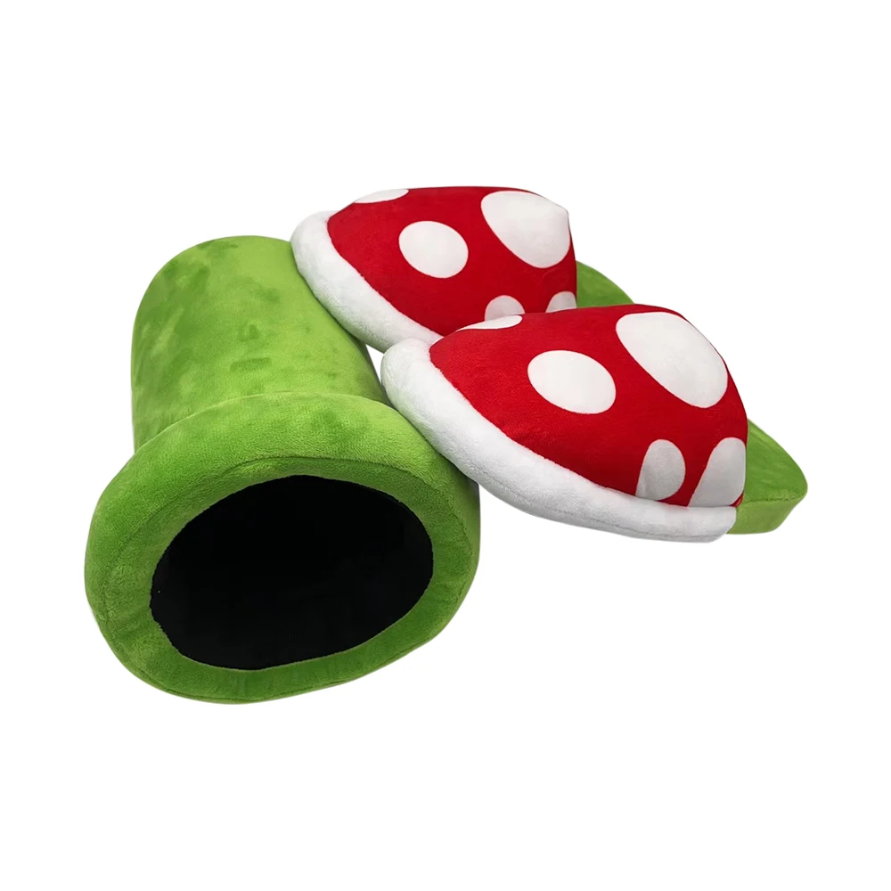 Piranha Flower Personalized Plush Slippers Unisex Winter Cartoon Creative Plush Mushroom Custom Plush Slipper
