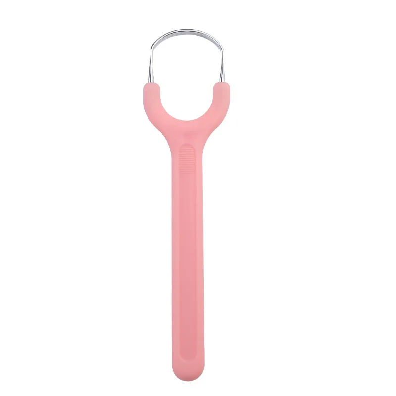 High Quality Stainless Steel Metal U-Shaped Tongue Scraper Removes Bad Breath And Cleans The Tongue