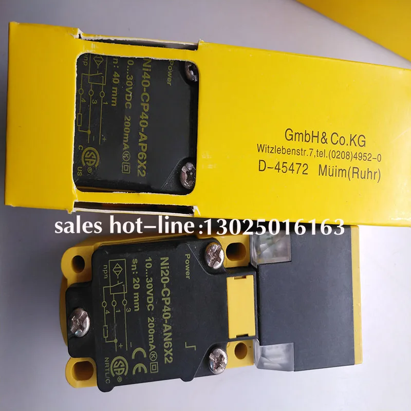 Available in stock    all-new Square sensor  NI35 NI20 NI40U NI50U-CP40-AP6X2 AN6X2 VP4X2 VN4X2  inductive sensor