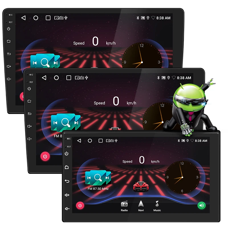 US Stock 9 inch android car dvd player 4+64G with reverse camera