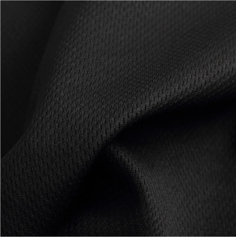 free sample price 100% polyester knitting 75D bird eye 4 way stretch mesh fabric for school/soccer uniform