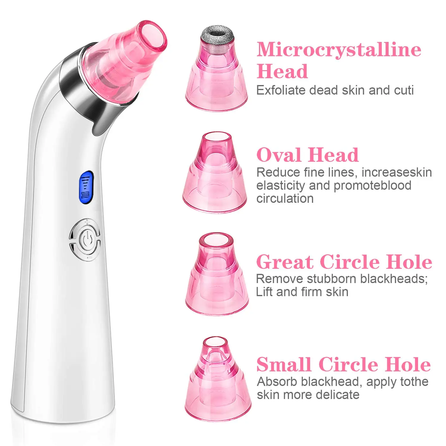 Wholesale Product  Heads Probes OEM/ODM Accept Skin Care Beauty Device Blackhead Removal Comedone Remover