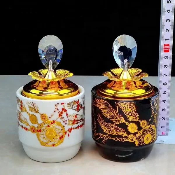  Новая керамическая Хрустальная курильница для благовоний в ближневосточном стиле ручная
