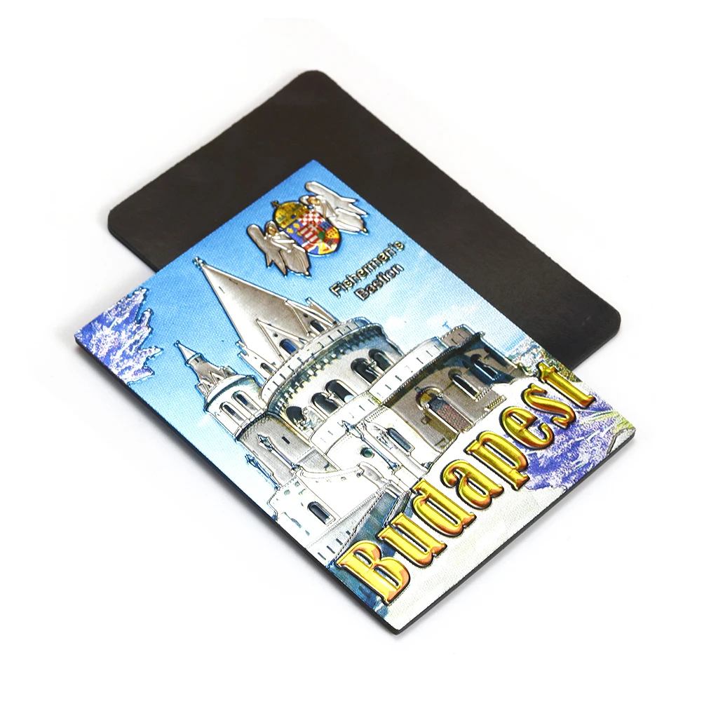 Souvenir Logo Customised Iraq Kazakhstan Fridge Magnet Aluminum Foil Tourist Magnet