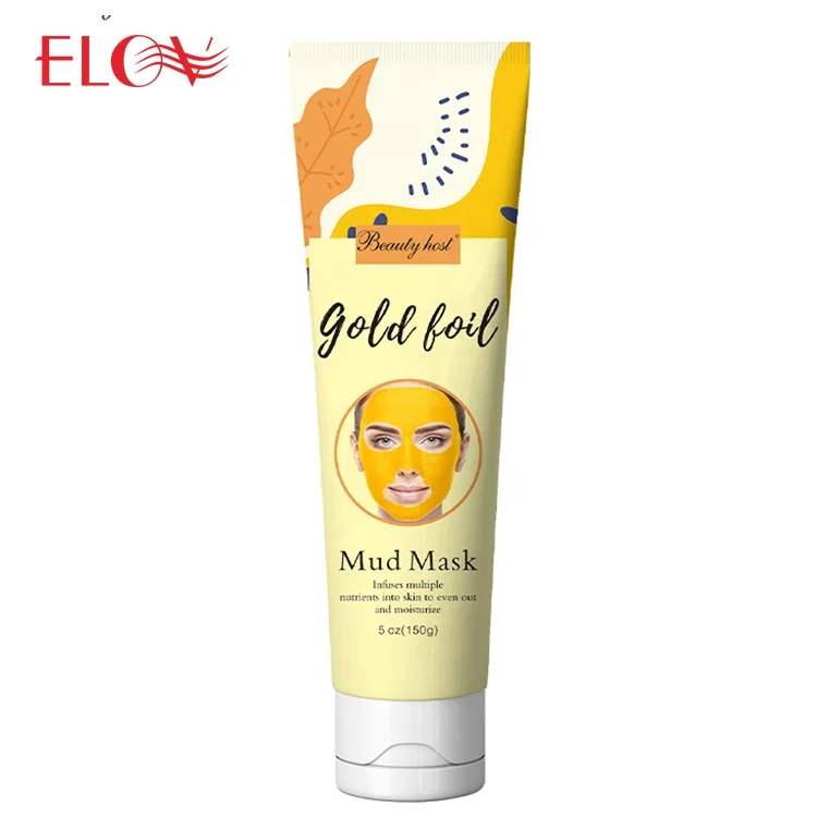 Top Sale Gold Foil Facial Mud Mask Organic Plant Extract Anti Aging Oil Control Wrinkles Reduction Fade Fine Lines Brightening