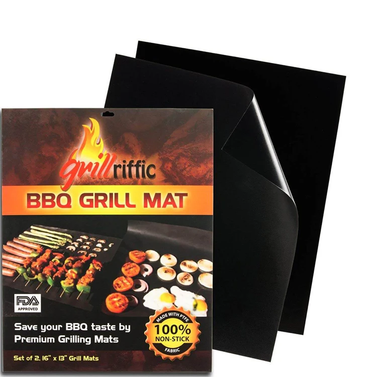 
Free Sample 0.2mm Thick Heavy Duty Barbecue Tool Set Non Stick Bbq Grill Mat 