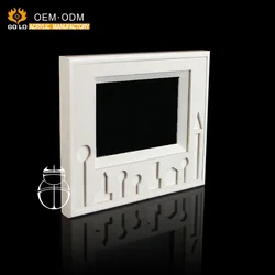 Custom White Carving Acrylic Magnetic Photo Frame For Table Top