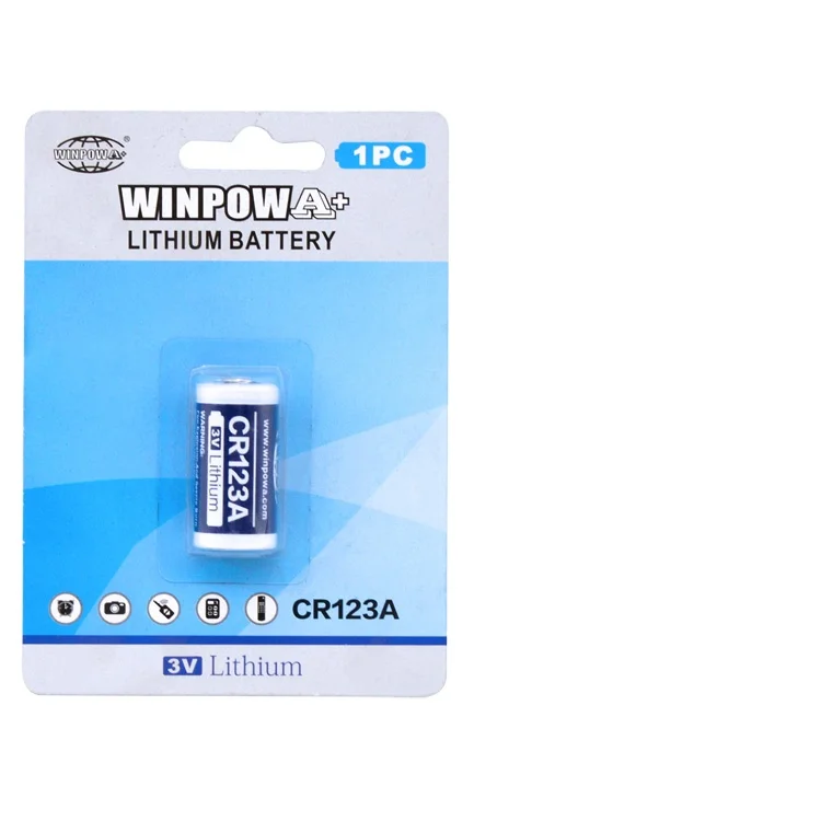 Cr123A Lithium Battery 3V CR123A Rechargeable Battery