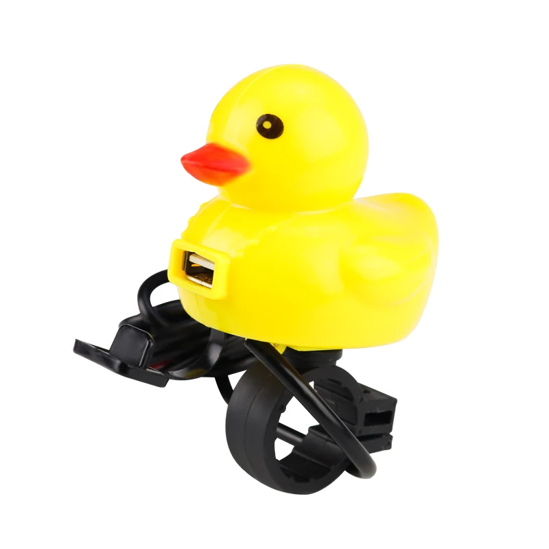 Mini Yellow Rubber Duck Waterproof  2.5A Fast Charge Motorcycle Phone Charger