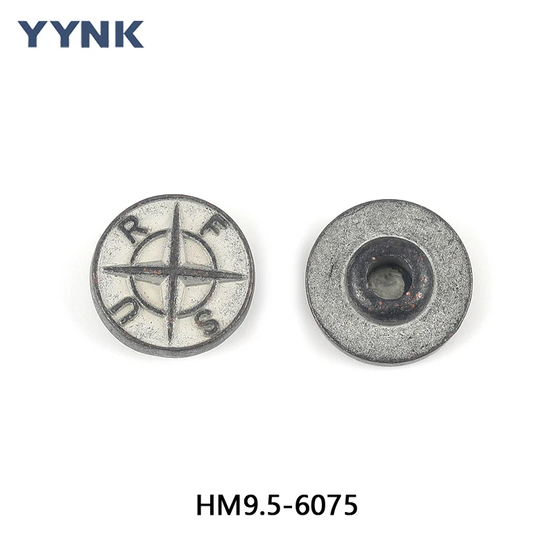 OEM ODM Custom Embossed Logo Pocket Button Metal  Tack Jeans Button Buttons and Rivets for Denim Jacket Pants