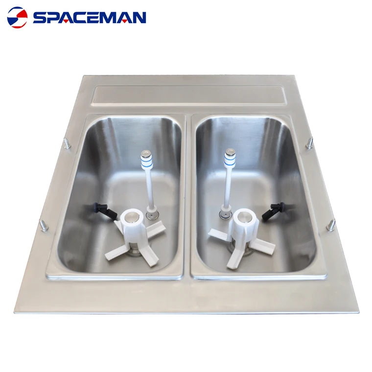 Ece cream machine three flavor Equipment for the production of low or non-fat yogurt ice cream