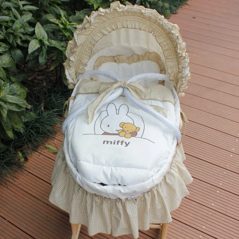 Кукурузы корки изготовленный на заказ Быстрая доставка Новый дизайн новорожденных Моисей детская корзина для девочек, комплект детской одежды