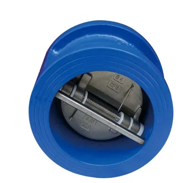 DN50--DN600 GGG50/GGG40 Body  CF8M Disc Double Disc Dual Plate Wafer Check Valve Cast Iron body Epoxy Coated for water Control