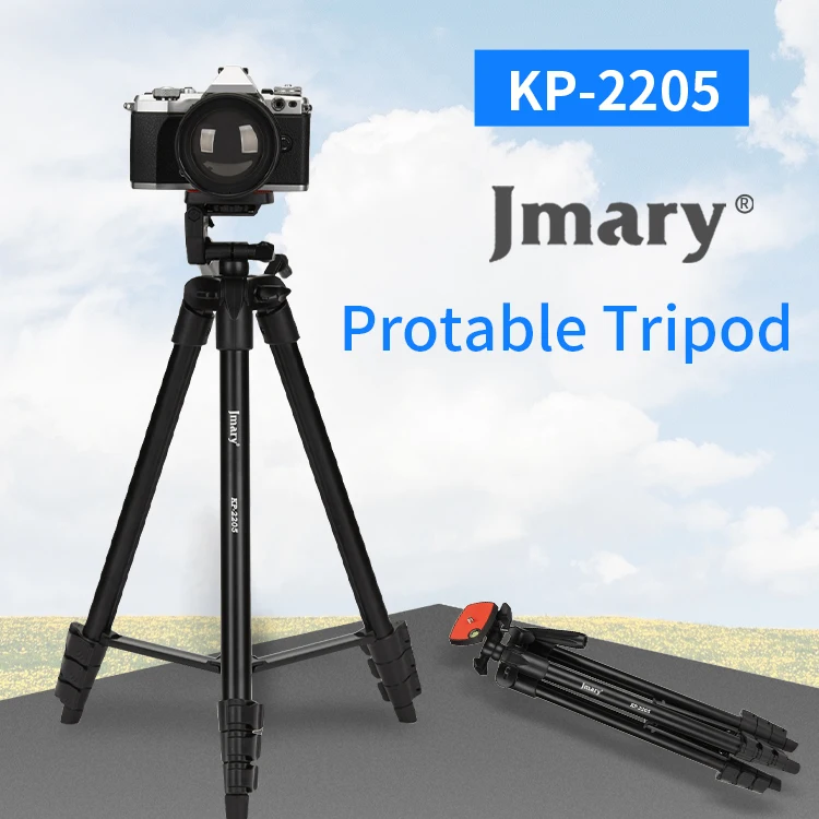 Штатив Jmary KP2205, алюминиевый Портативный Трипод для камеры, телефона
